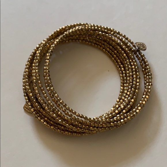 Stella and Dot Bardot Spiral Bangle Bracelet Gold - Picture 5 of 7